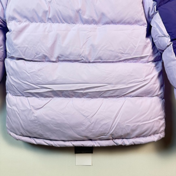 Eddie Bauer Kids Two-Tone Purple Puffer Dawn Jacket Medium Outdoor Winter Cozy - Picture 16 of 16